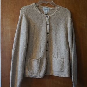 🍀 Christopher & Banks Women's Cream Sweater (Sz: M)